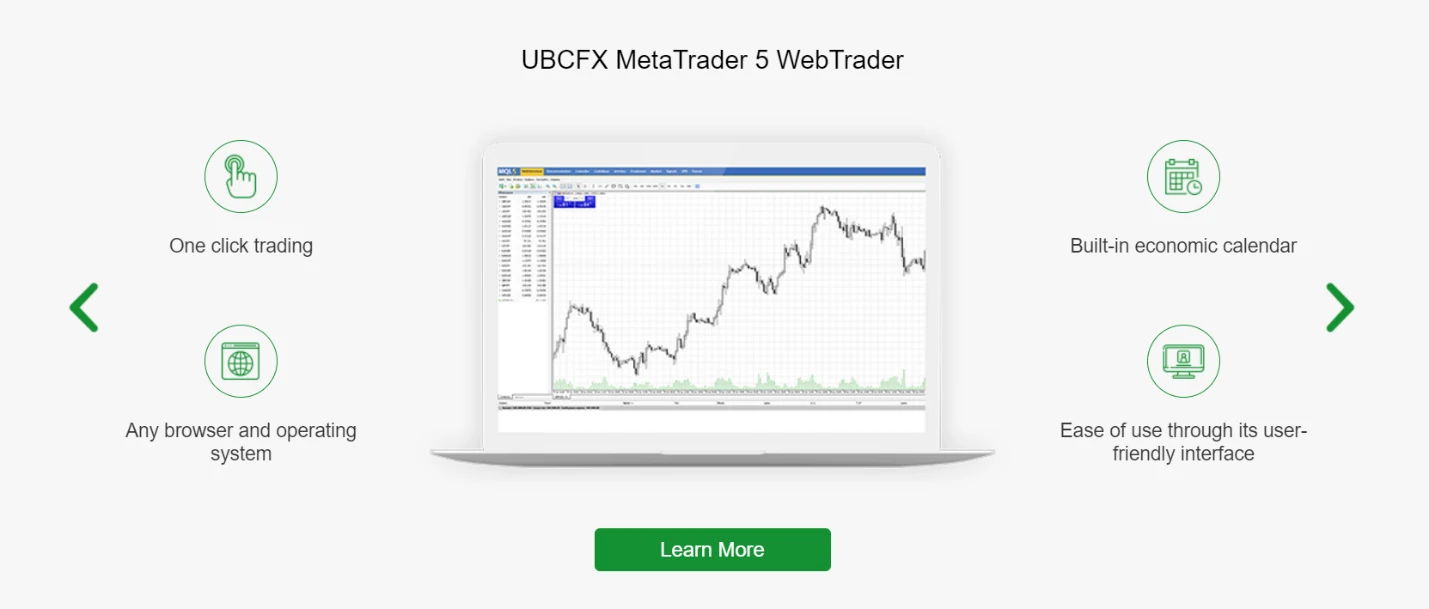 Терминал UBCFX 